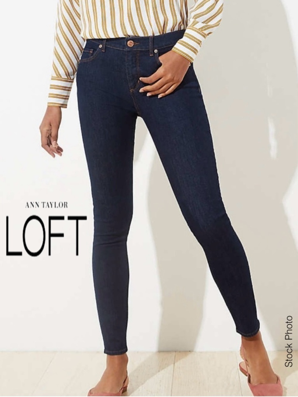 Ann Taylor LOFT Modern Skinny Jeans Dark Wash (4P)